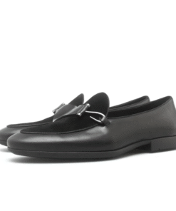 Bit Loafers – Black Leather & Suede