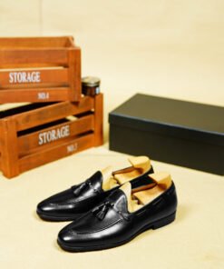 Alternative view of Tassel Loafers – Smooth Black Leather – Style 6712-01