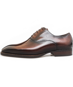 Oxford Brogue Shoes – Smooth Black Leather