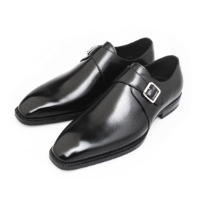 Single Monk Strap Dress Shoes – Tan Polished Leather