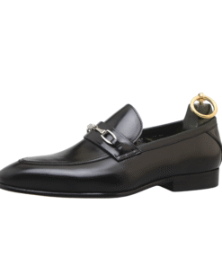 Horsebit Loafers – Polished Black Leather